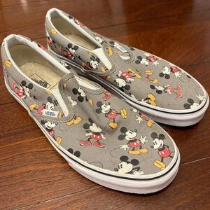 Vans Mickey Mouse Slip-On Sneakers - Unisex 10 (M), 12 (W)